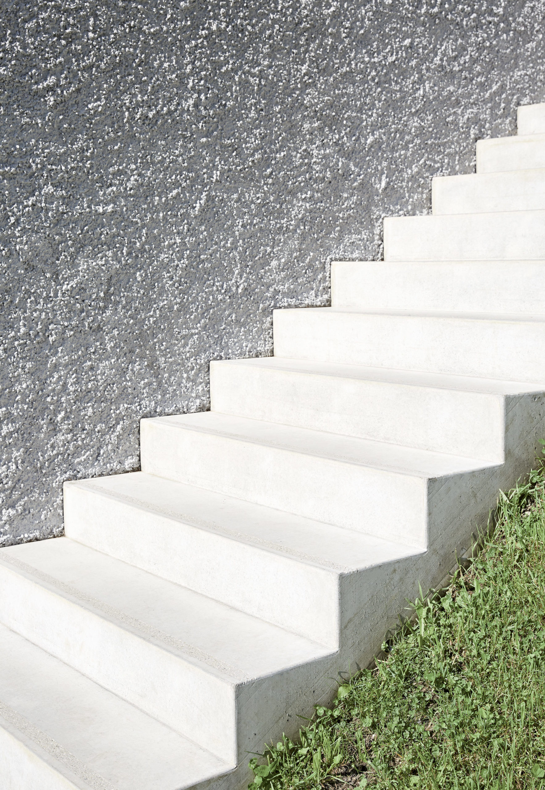  Treppe, Betontreppe, Außentreppe, Spritzputz, Detailausbildung 